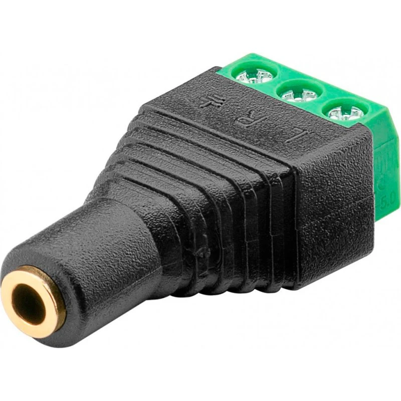 Goobay 76746 3.5 mm til 3-pin kabel, sort