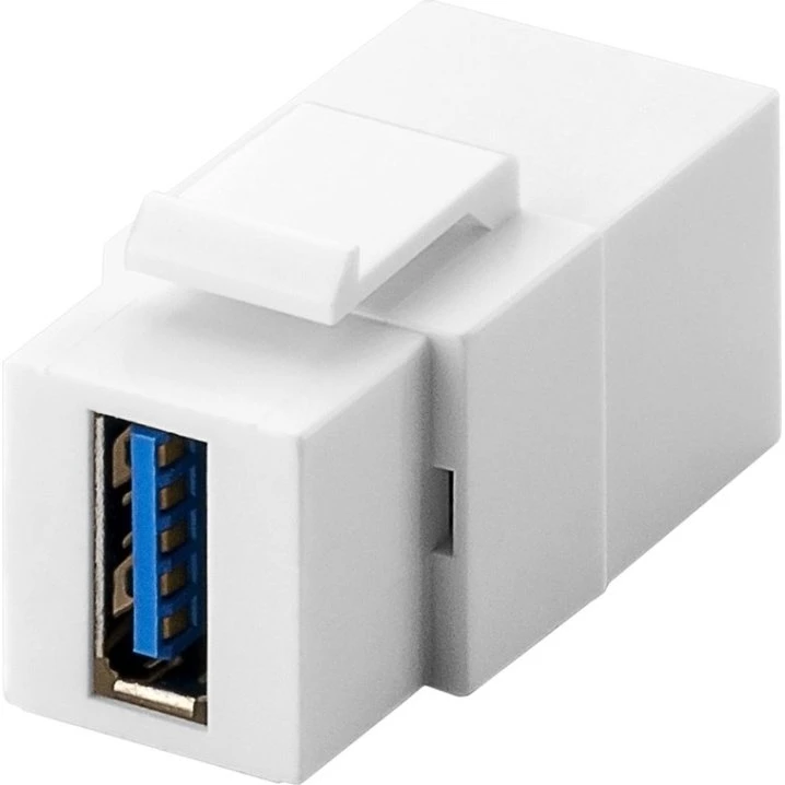 Goobay 79927 USB 3.0-hunstik, 2x, hvid, 18,3 mm