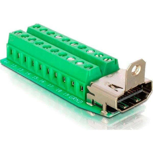 DeLOCK HDMI hunstik med skrueterminaler 20-pin