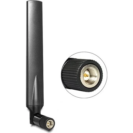 DeLOCK LTE Antenne SMA-stik, rundstrålende, sort, 13,7 cm