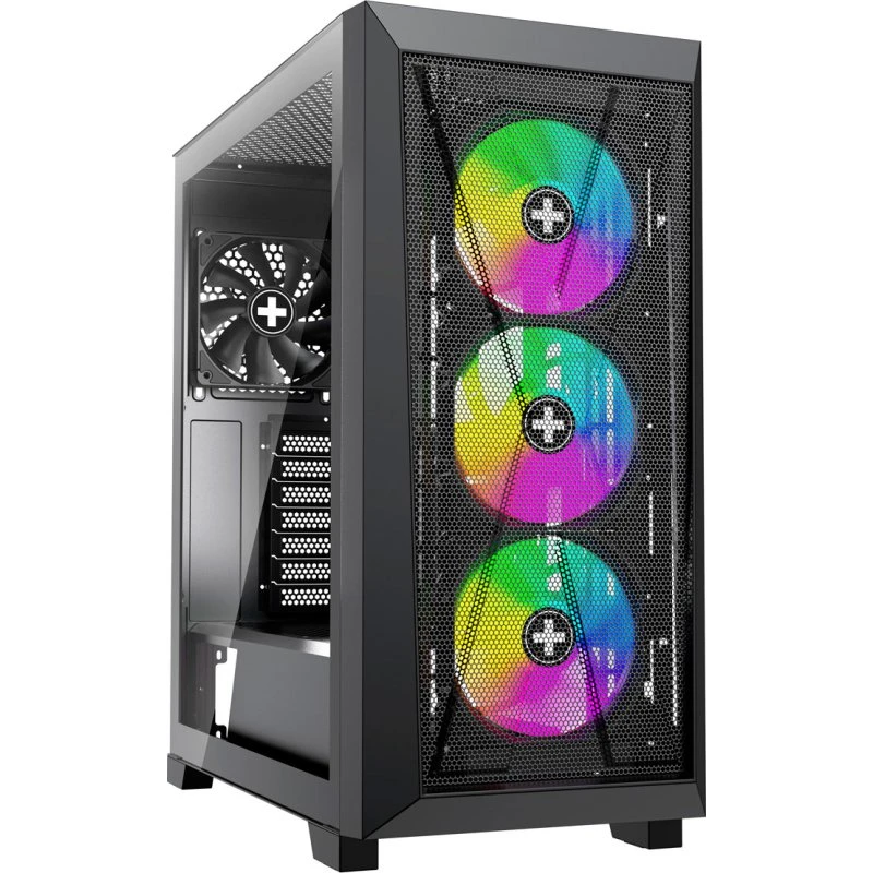 Xilence Xilent X X912.ARGB Mid Tower, Sort, Med Hærdet Glasvindue