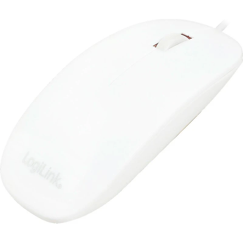 LogiLink Optisk Mus 1000 DPI Hvid, Flad Design
