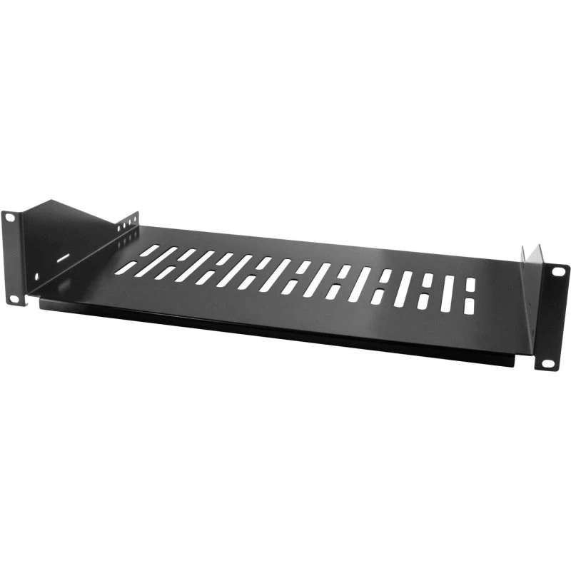 LogiLink 19" Hylde 2U 440x250 mm Sort
