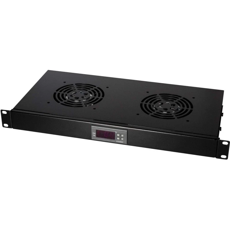 LogiLink Ventilatorenhed 19" Rack 2 Blæsere 25 dBA U1 Sort