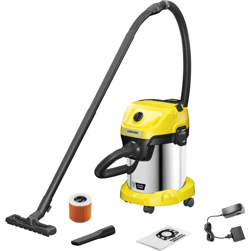 Kärcher WD 3-18 S V-17/20 Akkustøvsuger 17 liter