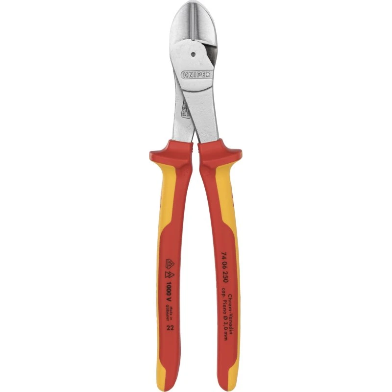 Knipex 74 06 250 Kraft-skævbider, 250 mm, VDE-godkendt