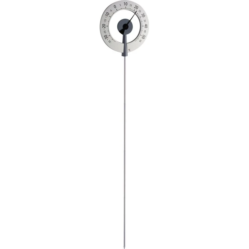 TFA Lollipop Termometer Ude, Sølv/Antracit med Sort Pointer