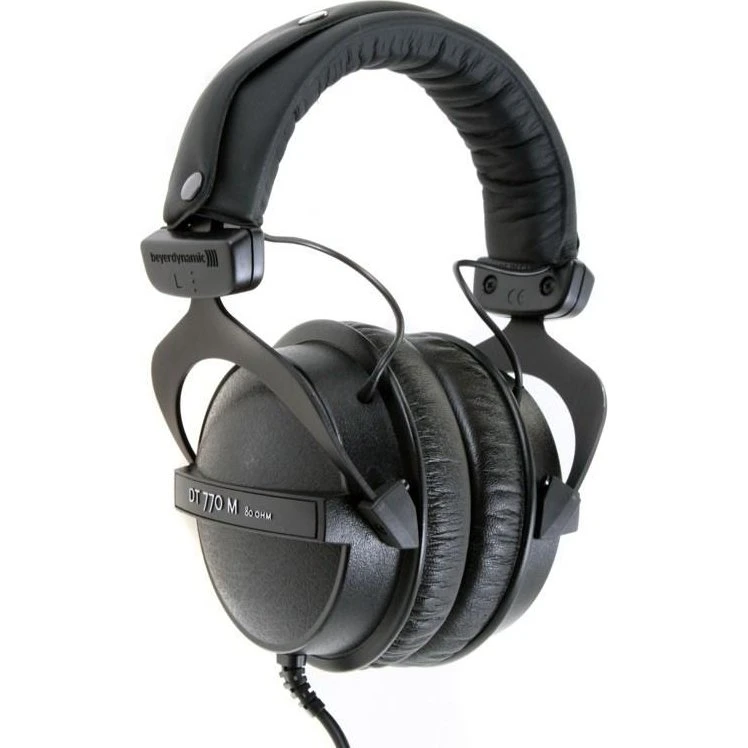Beyerdynamic DT 770 M Hovedtelefon 80 Ohm, Sort, Kablet