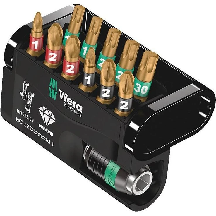 Wera Bit-Check 12 Diamond 1, 12 dele