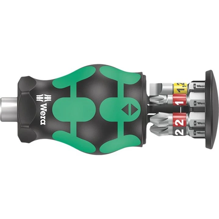 Wera Kraftform Kompakt Stubby Magazin 2 med 6 bits