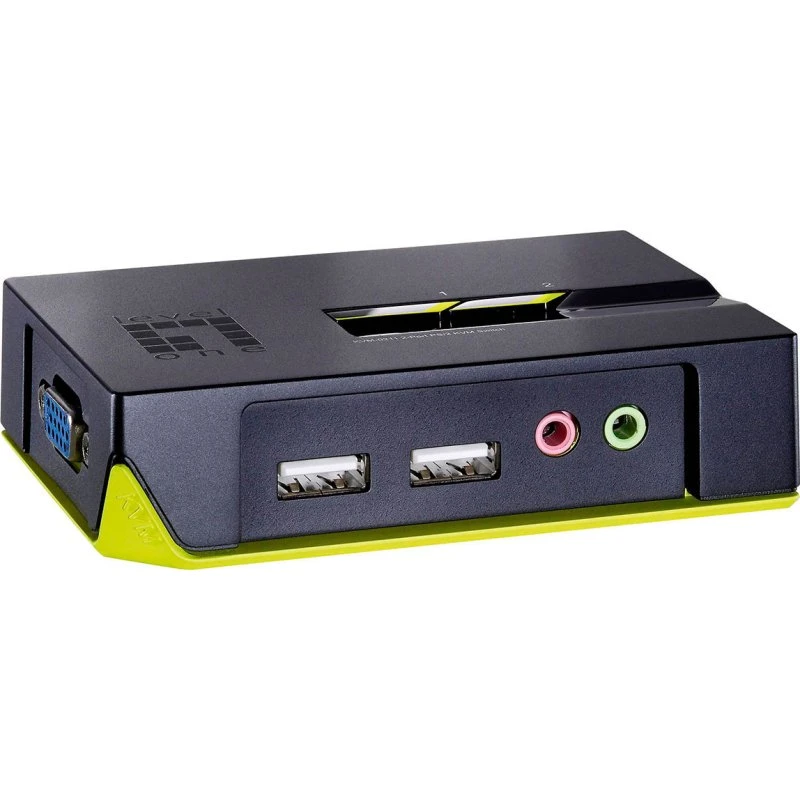 LevelOne KVM-0221 KVM-Switch med Audio (2xVGA/2xUSB)