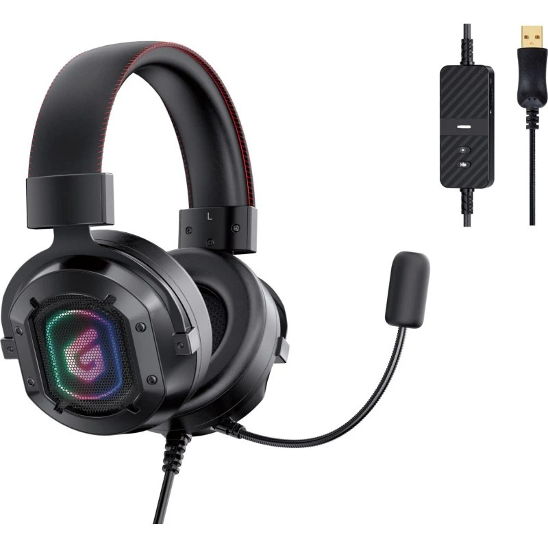 Conceptronic ATHAN02B 7.1-Kanal Gaming Headset, Sort