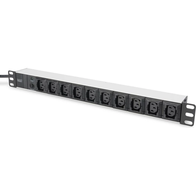 DIGITUS 10-Port Alu Stikdåse 19" 1U 2m C14/C13