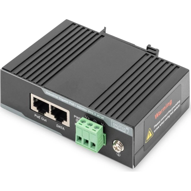 DIGITUS Industrial PoE+ Injector 60W, Gigabit