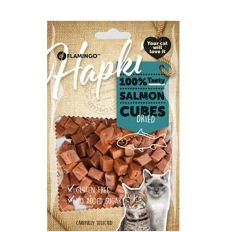 HAPKI Laksegodbidder til kat, 85 g