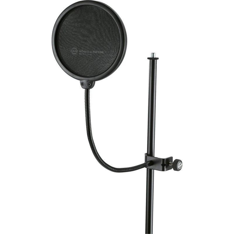 K&M 23956 Popfilter, Sort, Dobbelt Nylon Skærm