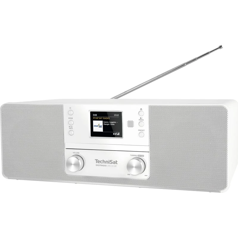 TechniSat DigitRadio 370 CD BT Hvid DAB+ Radio med Bluetooth
