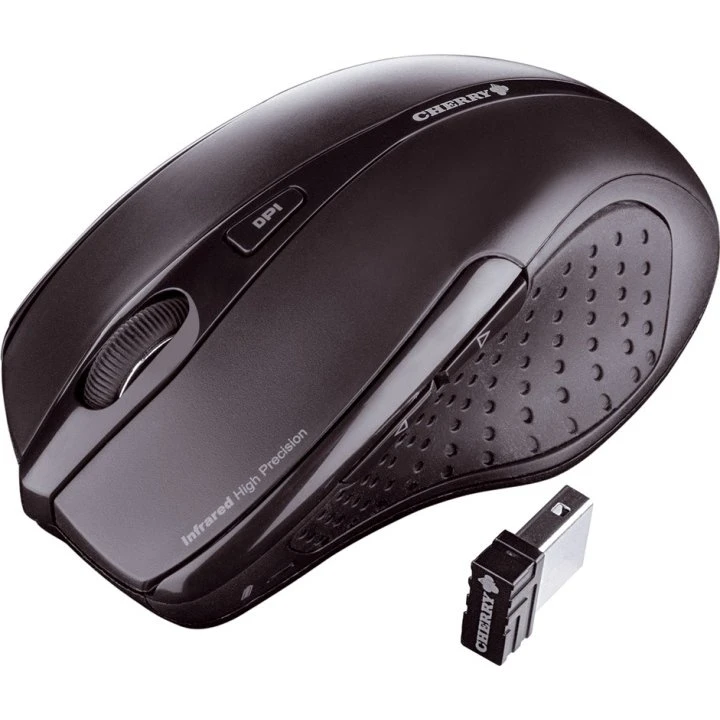 CHERRY MW3000 Trådløs Optisk Mus, 2,4 GHz, 4 Knapper, Sort
