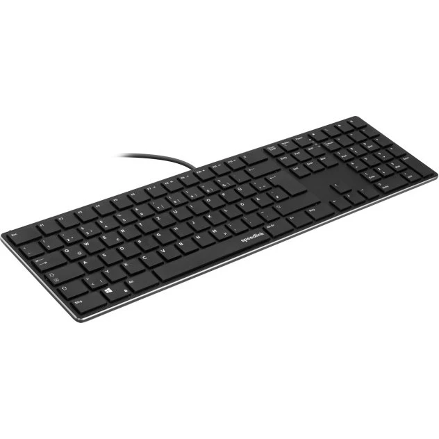 Speedlink RIVA Slim Metal Scissor Keyboard, sort, nordisk layout