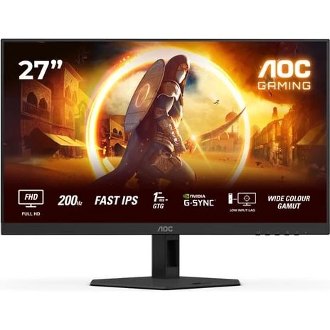 AOC G4 27G4HRE 27" FHD 200 Hz Fast IPS Sort/Rød