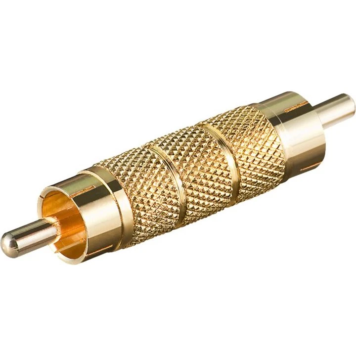 Goobay Phono Adapter Metal (Han/Han) - Guld