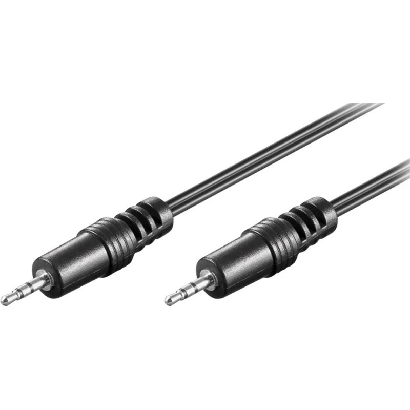 goobay Audiokabel 2,5mm Stereo JACK 1,5m Sort