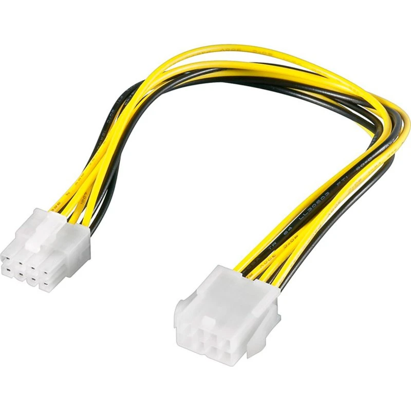 Goobay CAK S-12 8-pin strømforlængerkabel, 28 cm