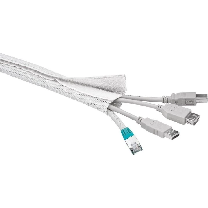 Goobay Kabelsok 1,8 m, Hvid, Ø20-40 mm