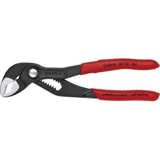 KNIPEX Cobra 150mm Vandpumpetang Gråt Atramenteret, Hoved Poleret, Skridhæmmende Greb
