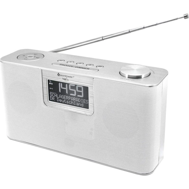 Soundmaster DAB700WE Sølv/Hvid DAB+/FM Radio med Bluetooth