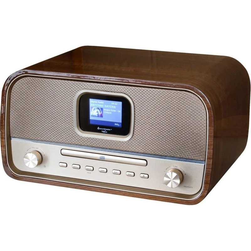 Soundmaster DAB970BR Retro Stereo med Bluetooth, CD & USB