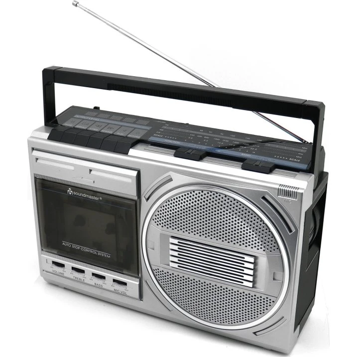 Soundmaster RR20SI Silver Kassettradio med Bluetooth