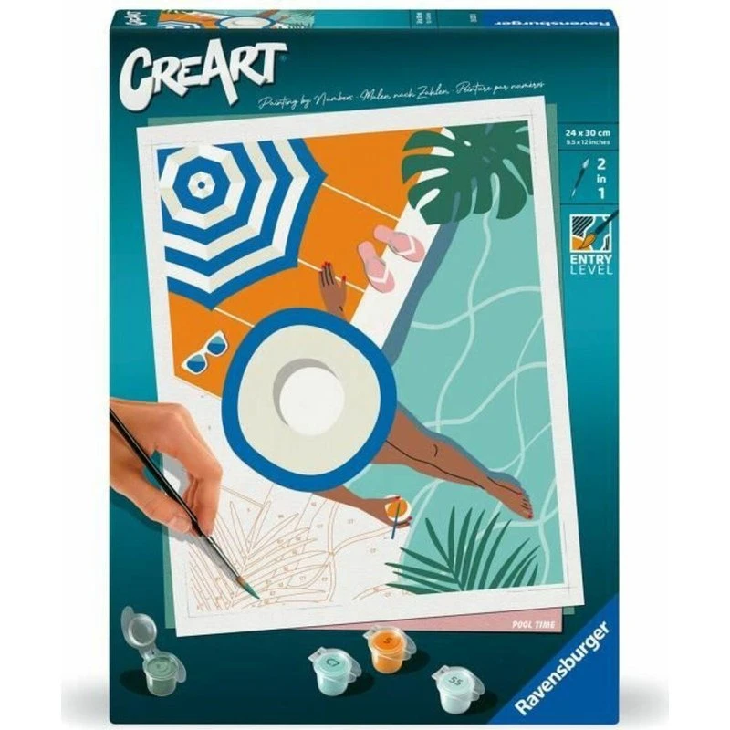 Ravensburger CreArt Mal Efter Tal – Pool Time