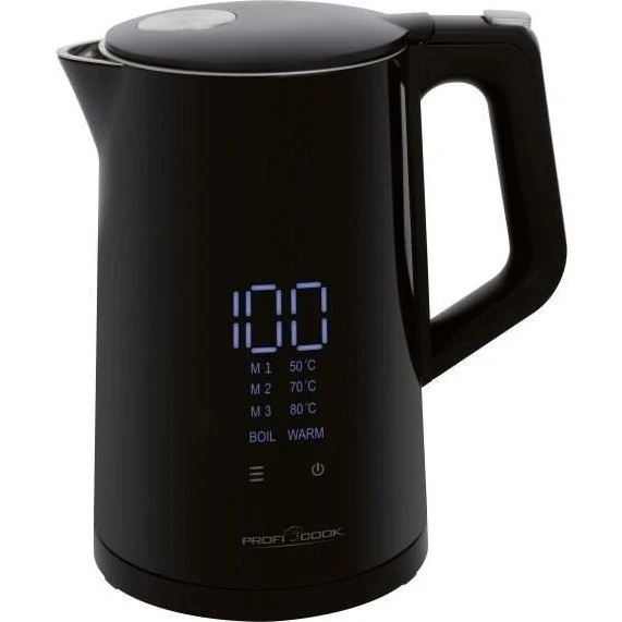 Proficook PC-WKS 1243 Elkedel 1,7 l, 2.200 W, sort