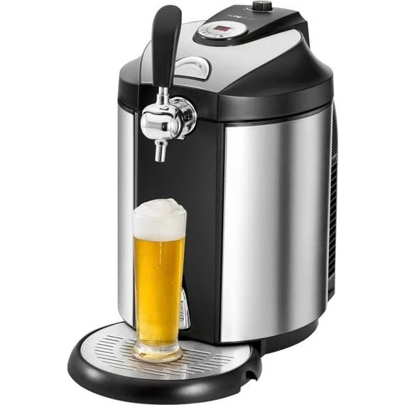 Clatronic BZ 3740 Isoleret Øl- og Drikkevarer-Dispenser, 5 L, Rustfrit Stål