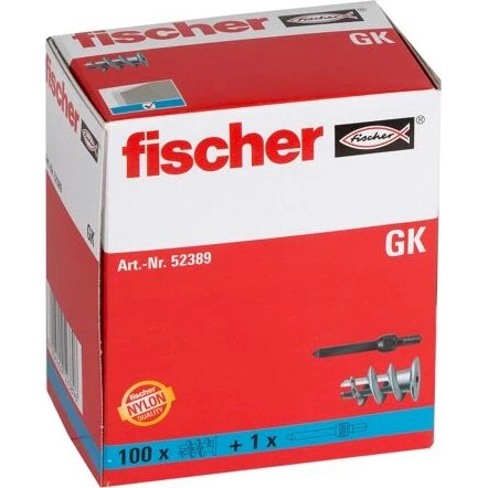 Fischer Gipsdybel GK Ø4,0-5,0 x 22 mm, 100 stk.