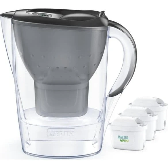 Brita Marella +3 Maxtra Pro PP 2,4 L grå filterkande