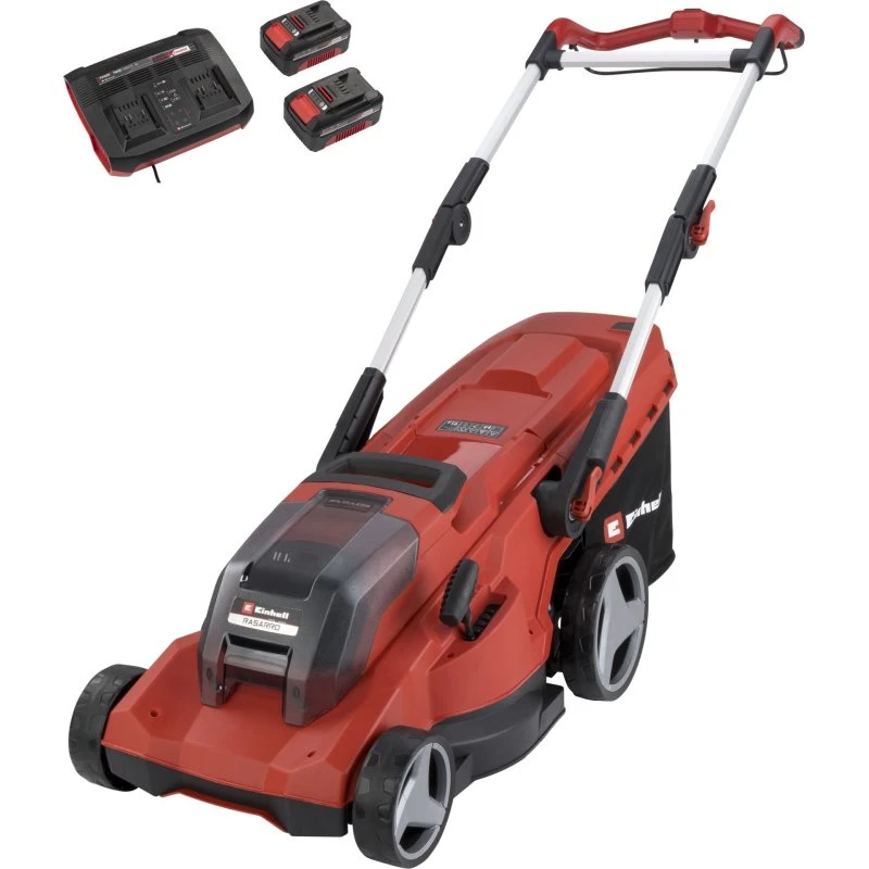 Einhell RASARRO 36/40 Akku Plæneklipper 40 cm med 2x4,0 Ah Batteri