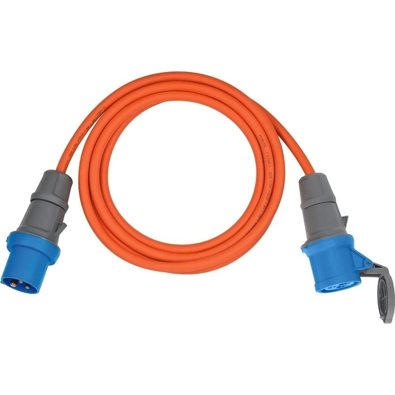 Brennenstuhl CEE-forlængerkabel 5m, orange, IP44, gummi, 230V/16A