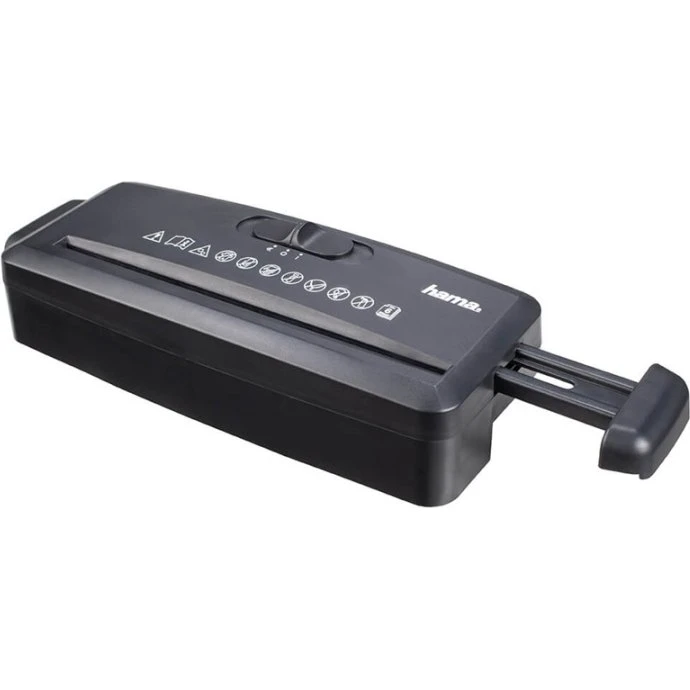 Hama Dokument Makulator Mini S6, Sort, Strip-Cut