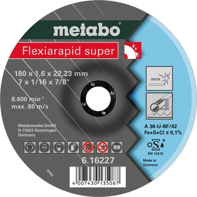 Metabo Flexiarapid Super TF 42 180mm Skæreskive