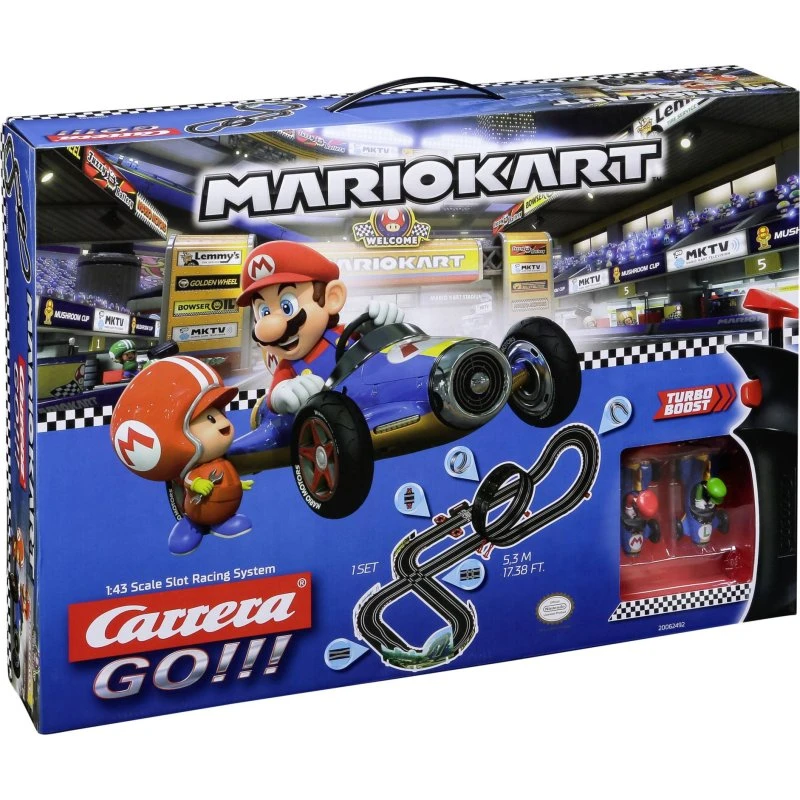 Carrera GO!!! Mario Kart Mach 8 Racerbane med 2 biler (5,3 m)