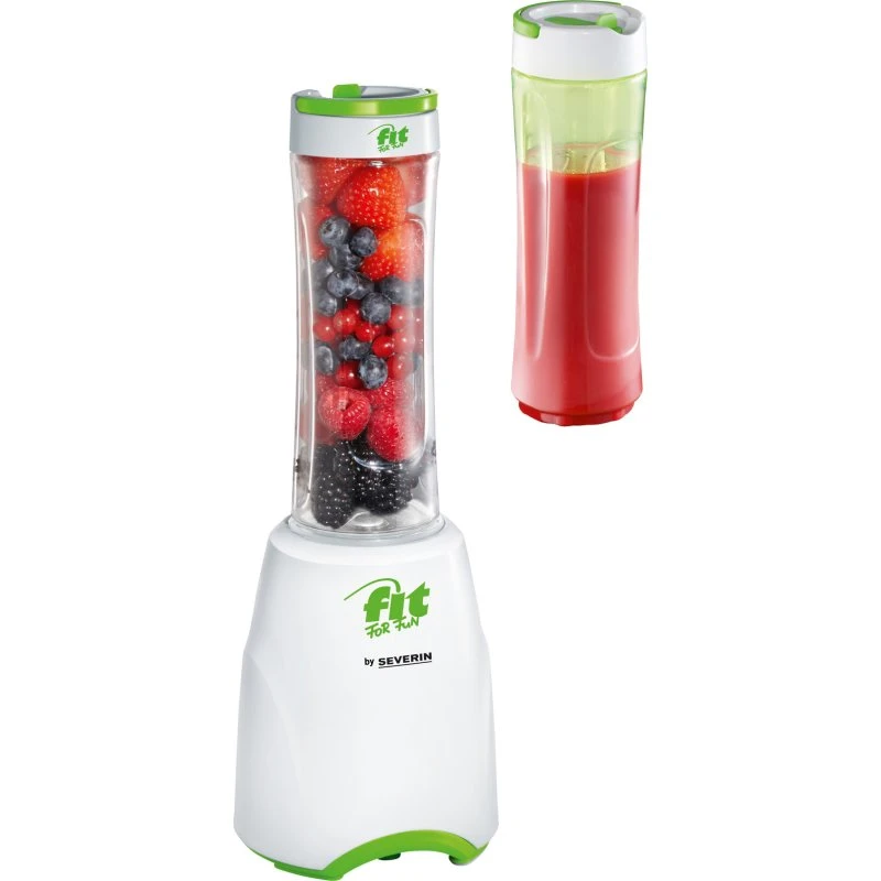 SEVERIN SM 3735 Mix & Go Blender 300W, 600 ml, Hvid/Grøn