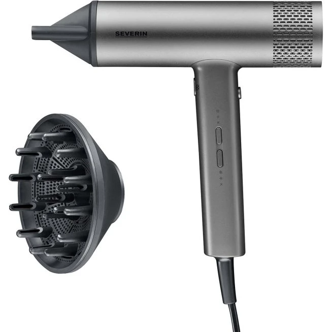 Severin Hårfön S-Style Speed Pro HT 0169 2000W, 3 varme- og 3 temperaturindstillinger, 2,8 m ledning