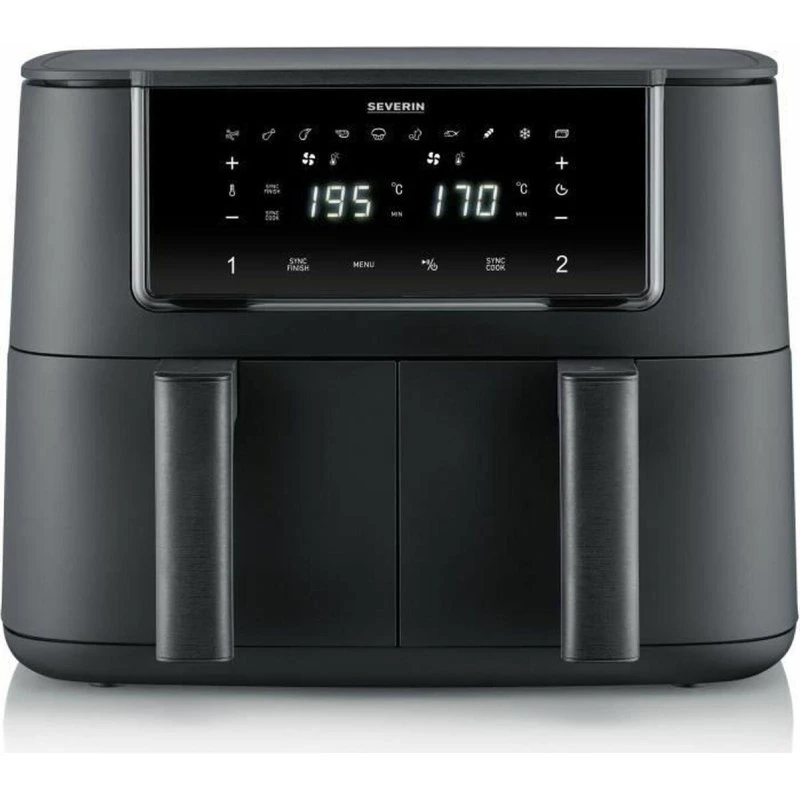 Severin FR2463 Dual Zone Airfryer 2x4L, 2600W, Sort