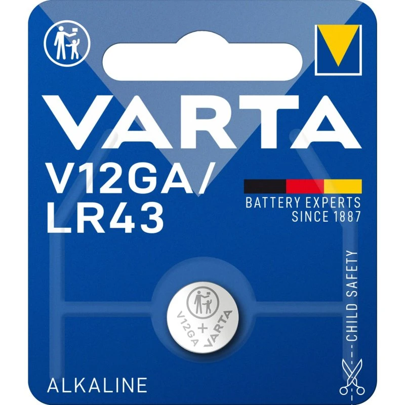 Varta LR43 / V12GA knapcelle batteri 80mAh - 1 stk
