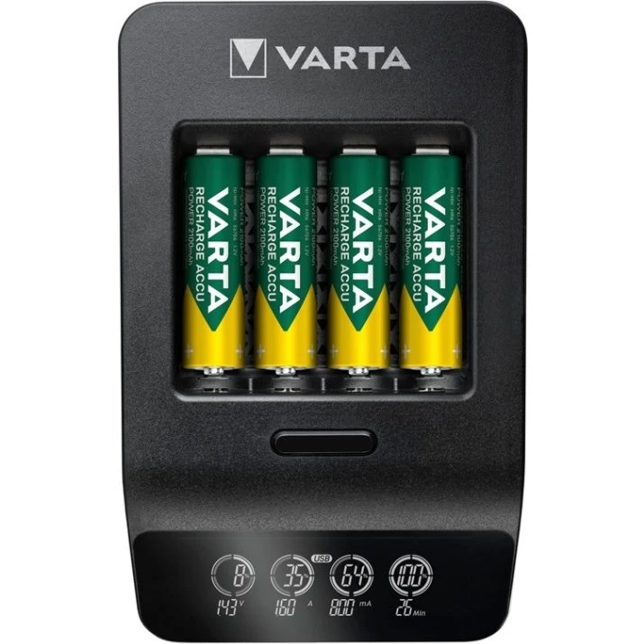 Varta LCD Smart Charger+ 57684, 4x AA 2100 mAh