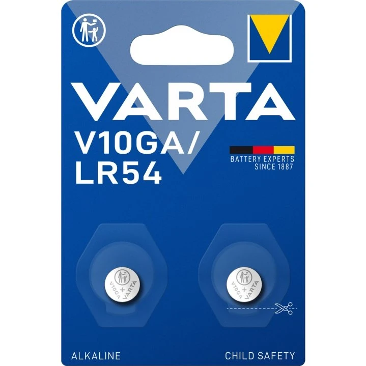 Varta V10GA/LR54 1,5V Alkaline Batterier 2-pack