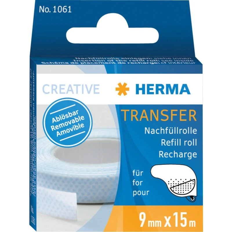 HERMA Transfer Limrullegenopfyldning 9 mm x 15 m