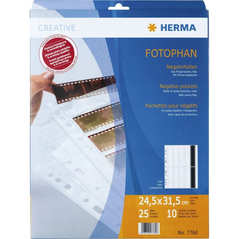 Herma 7760 Fotophan - Transparent, 25 Sider